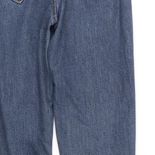deniem co Womens Blue   Trousers  Size 8 L30 in