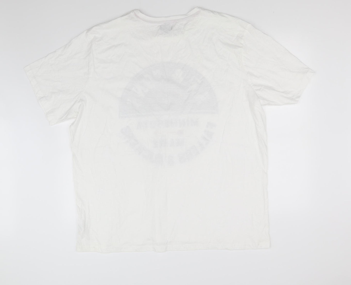 F&F Mens White    T-Shirt Size Big 4X