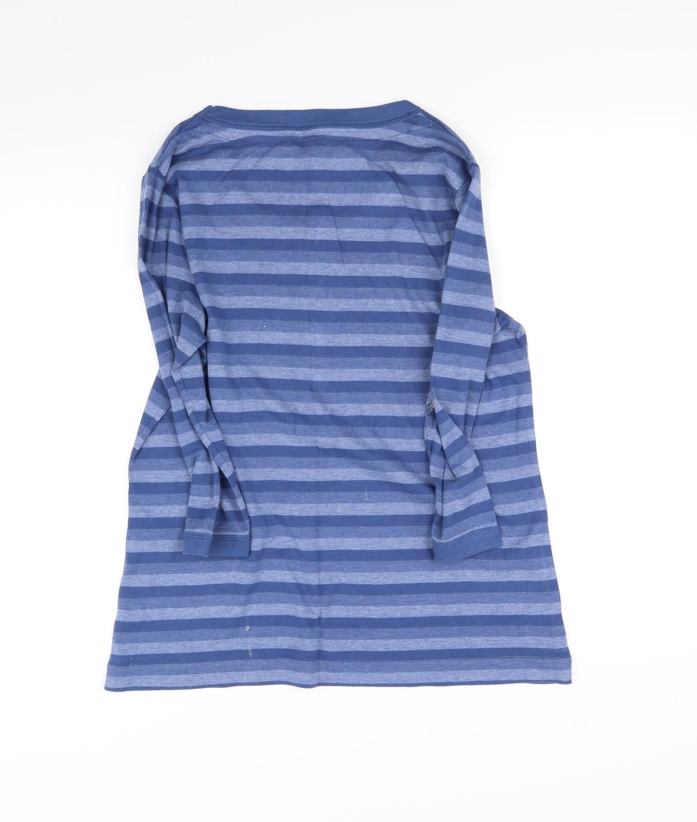 Marks and Spencer Womens Blue Striped  Basic Blouse Size 18