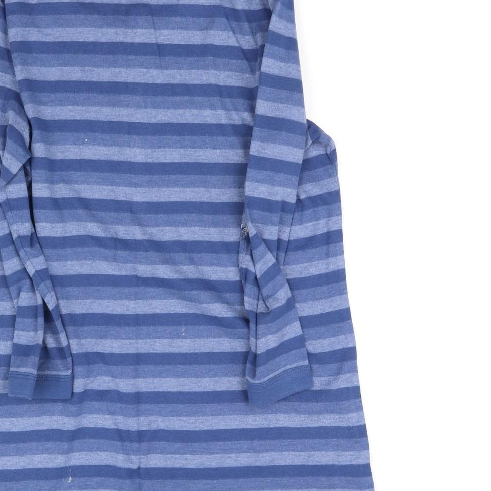 Marks and Spencer Womens Blue Striped  Basic Blouse Size 18