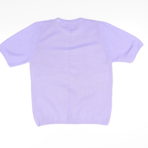 CHIC Womens Purple   Pullover Jumper Size M