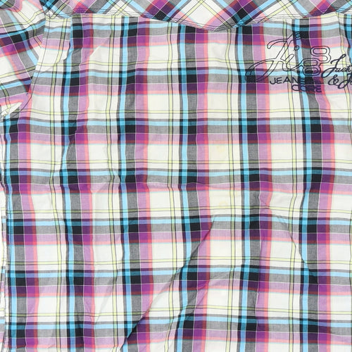 Jack&Jones  Mens White Check   Button-Up Size XL