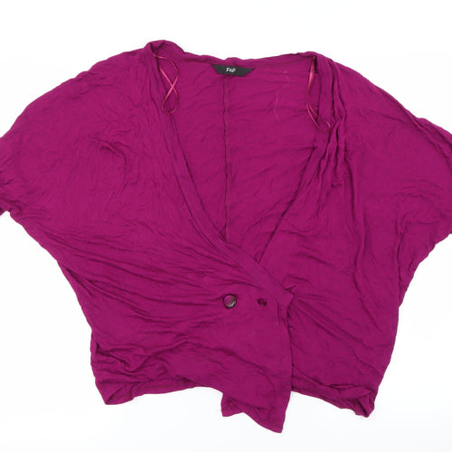 F&F Womens Purple   Cardigan Jumper Size 10
