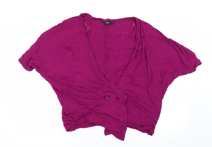 F&F Womens Purple Cardigan Jumper Size 10
