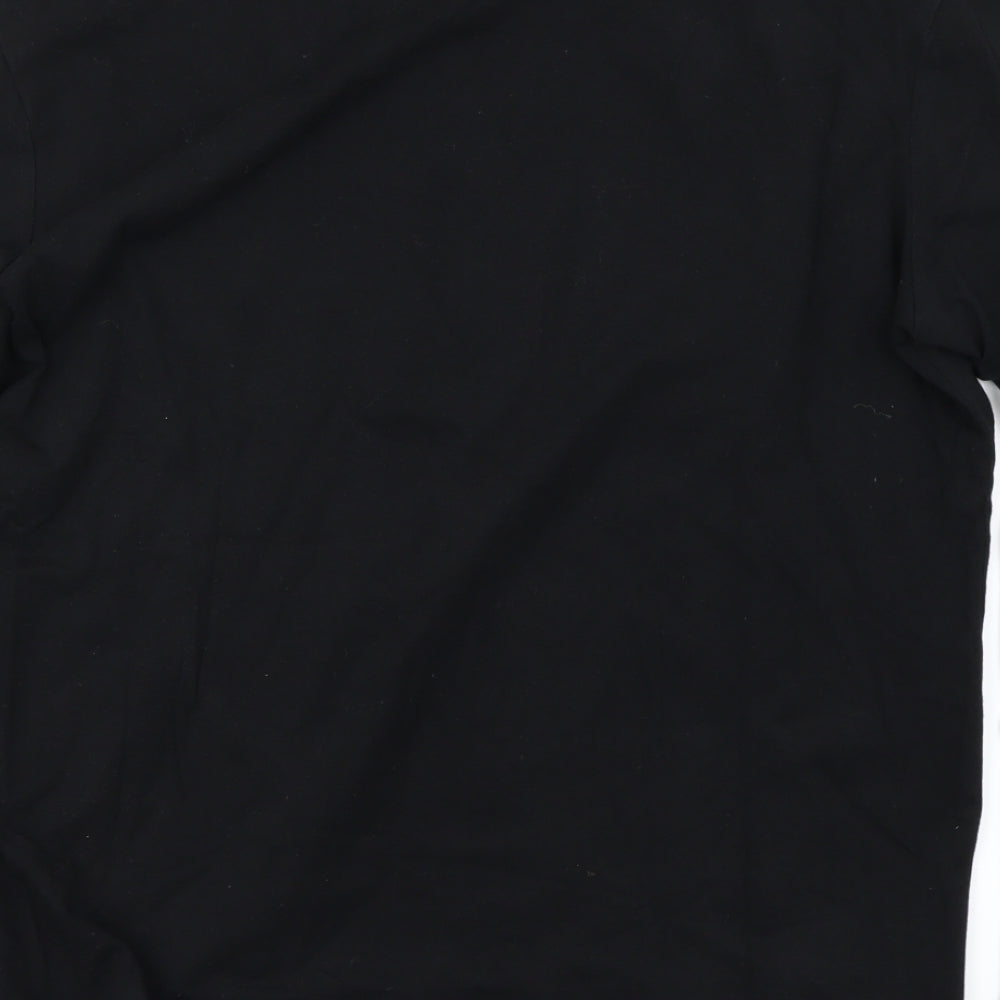 Kenvelo  Mens Black    T-Shirt Size L