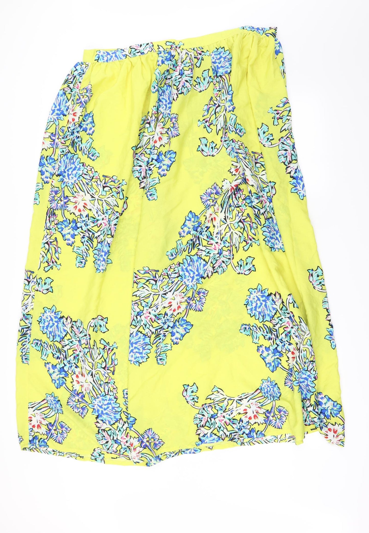 Atmosphere Womens Yellow Floral  A-Line Skirt Size 20