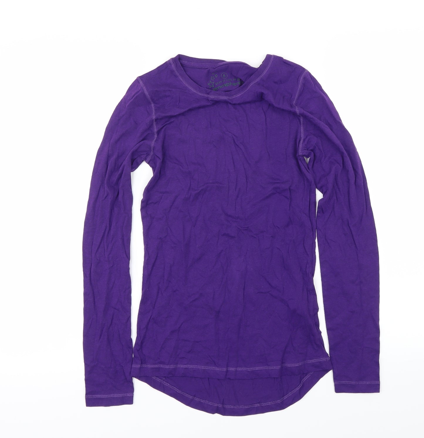 Atmosphere Womens Purple   Basic T-Shirt Size 8