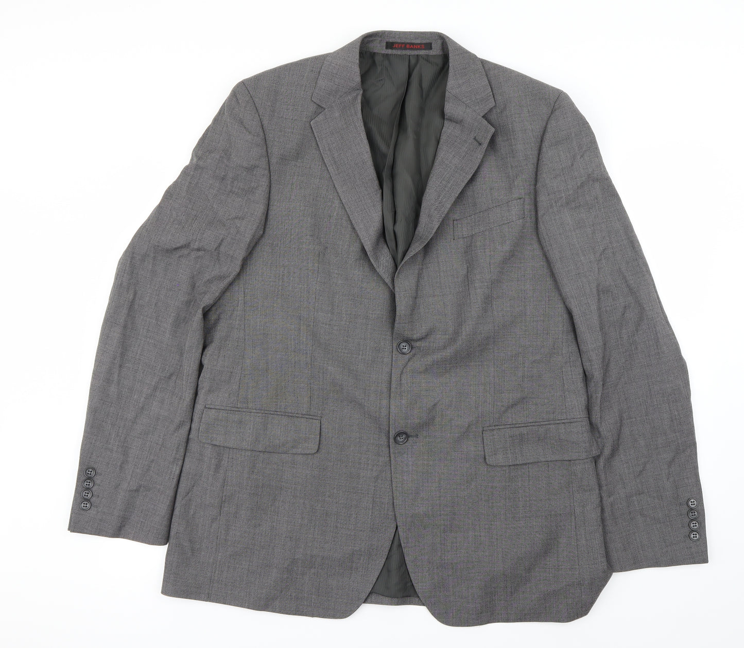 Jeff Banks Mens Grey   Jacket Blazer Size 42