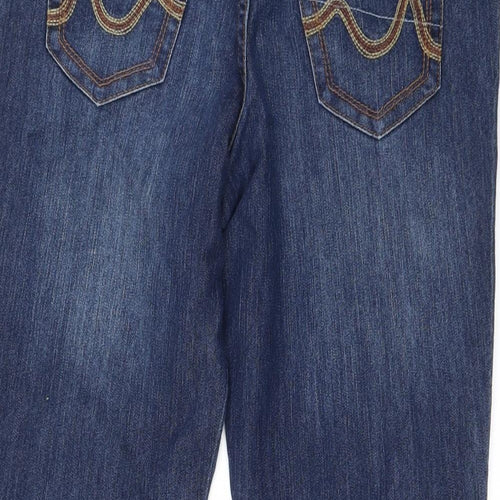 George Womens Blue   Straight Jeans Size 28 in L22 in