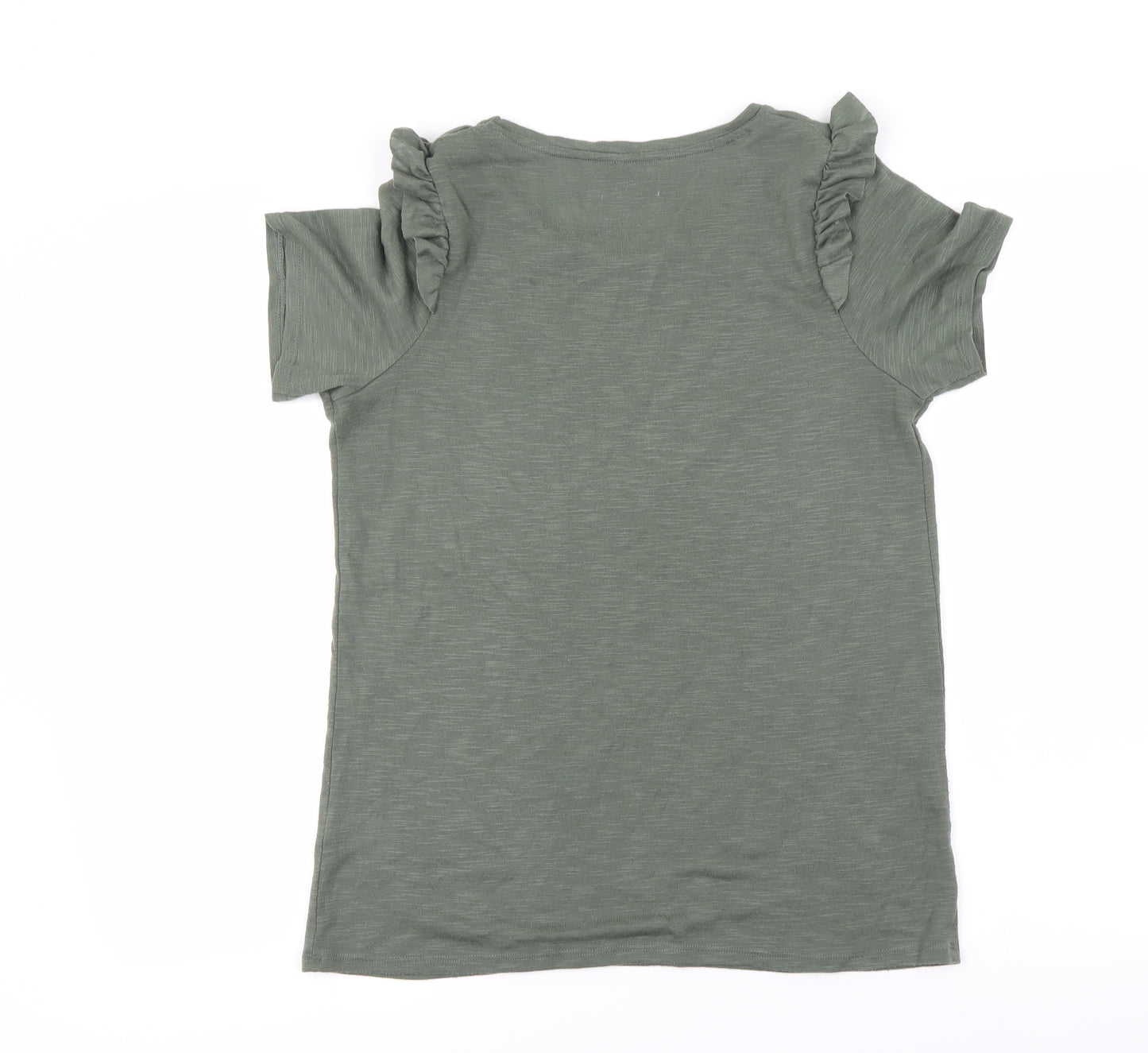 Papaya Womens Green   Basic T-Shirt Size 10