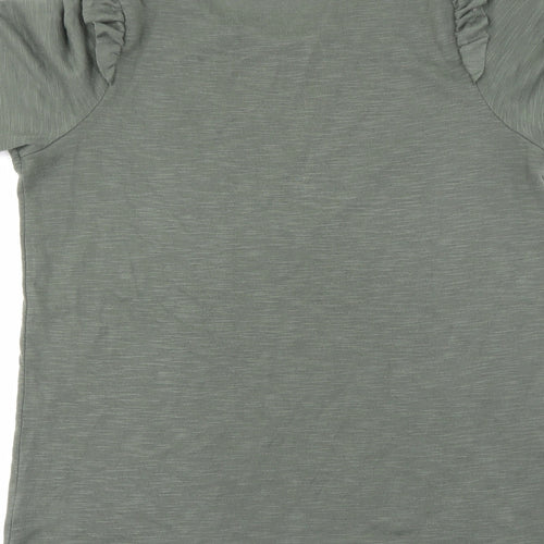 Papaya Womens Green   Basic T-Shirt Size 10