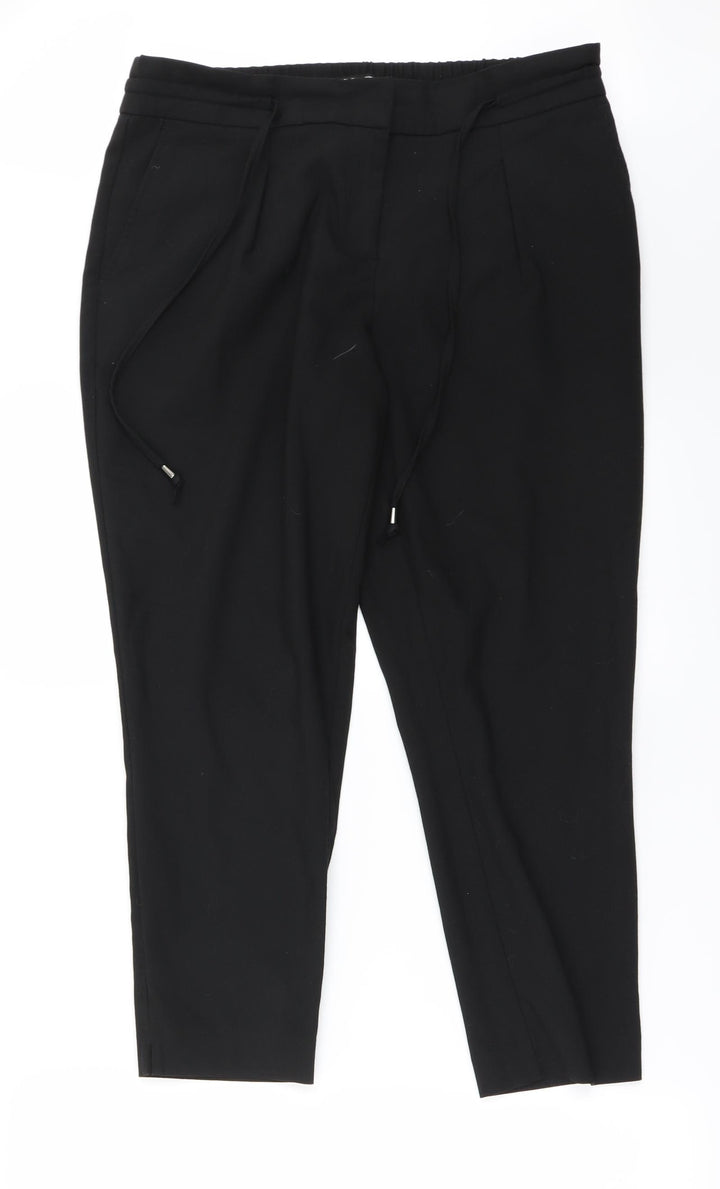 NEXT Womens Black Trousers Size 12 L22 in
