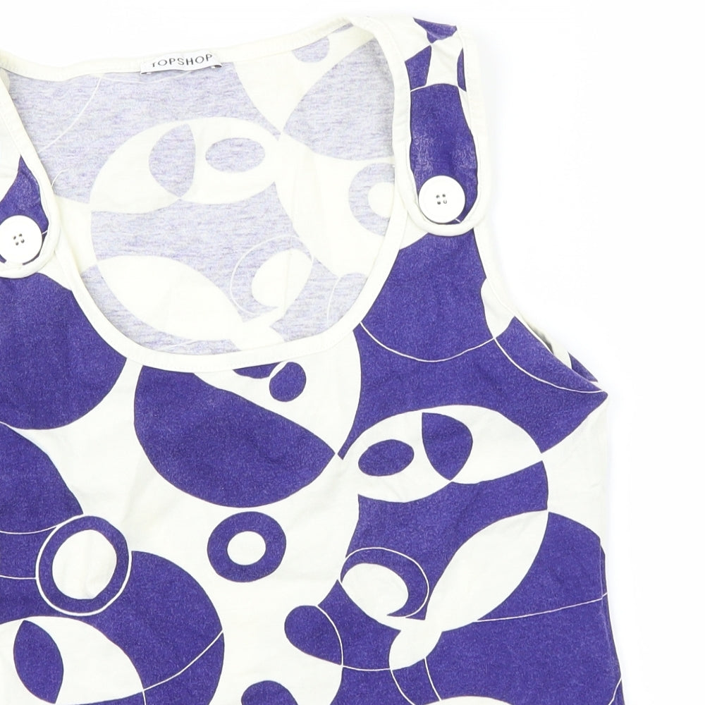 Topshop Womens White   Basic T-Shirt Size 10