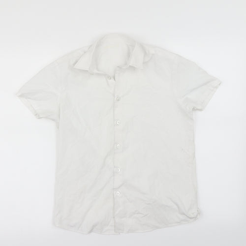 George Boys White   Basic Button-Up Size 10-11 Years