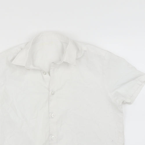 George Boys White   Basic Button-Up Size 10-11 Years