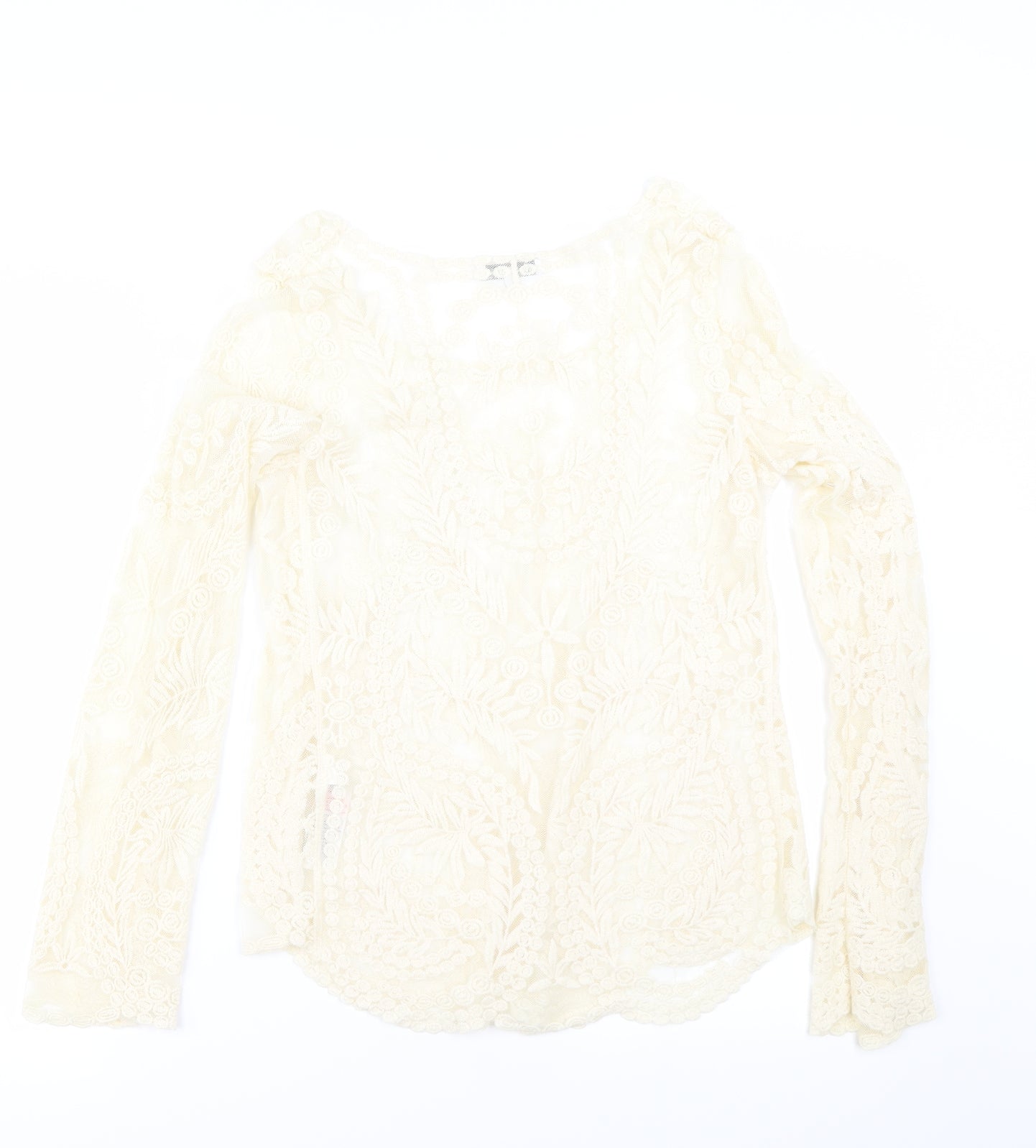 New Look Womens Ivory   Basic T-Shirt Size S