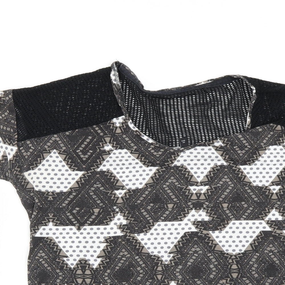 NEXT Womens Black   Basic T-Shirt Size 10