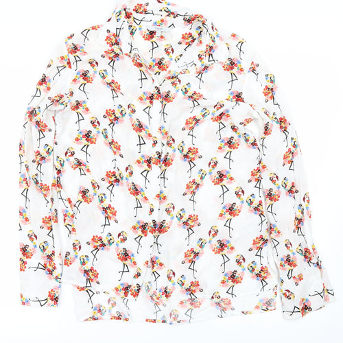 NEXT Womens White   Basic Button-Up Size 10