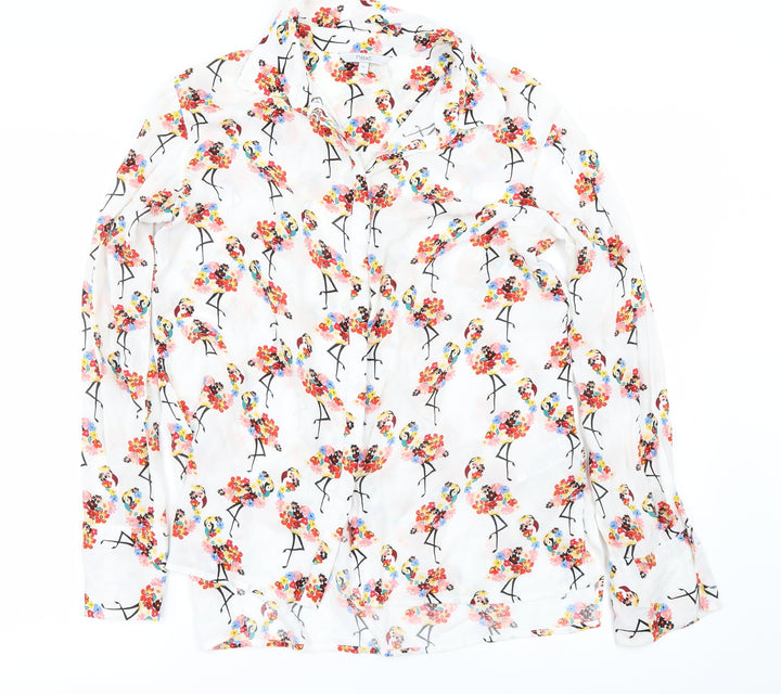 NEXT Womens White Basic Button-Up Size 10