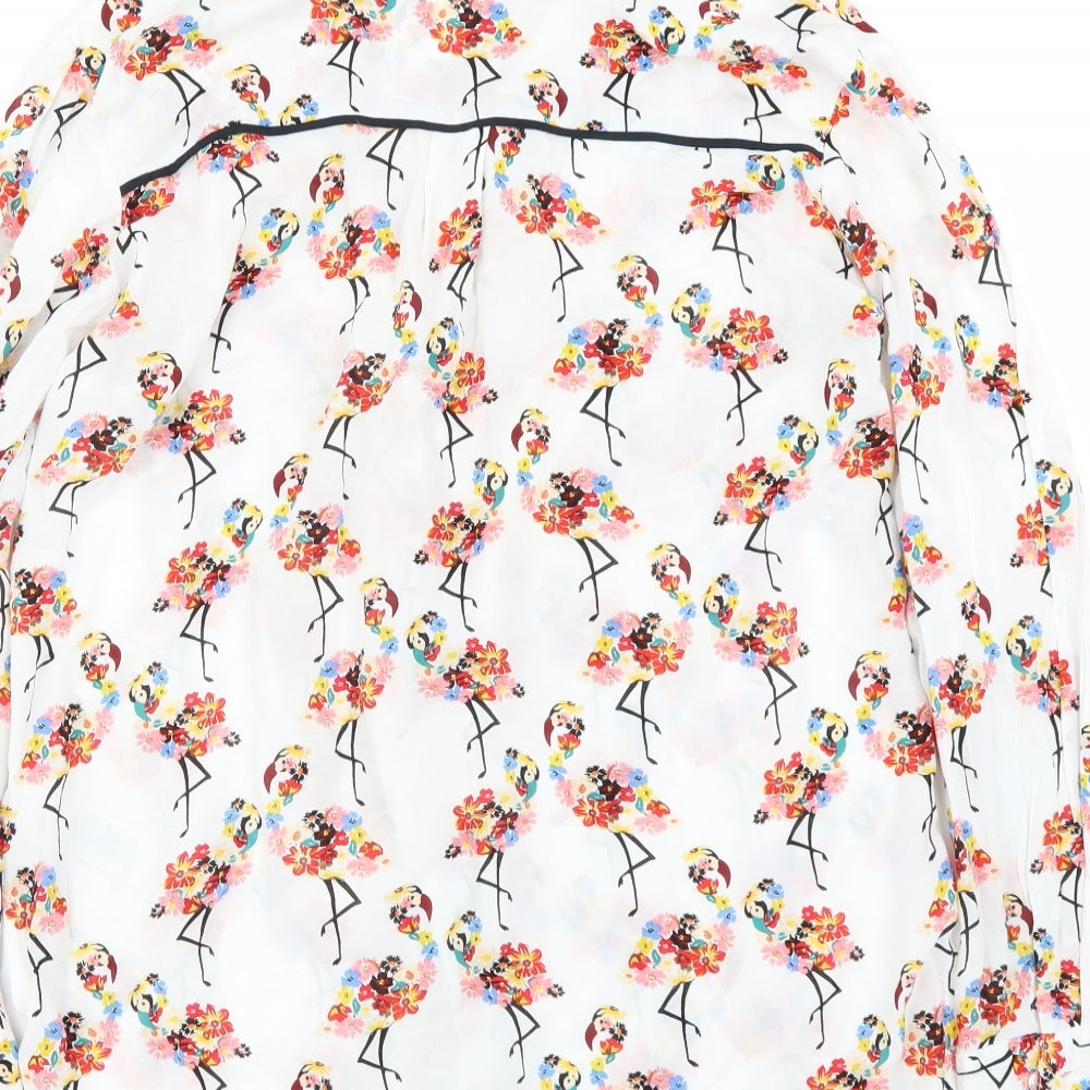 NEXT Womens White   Basic Button-Up Size 10