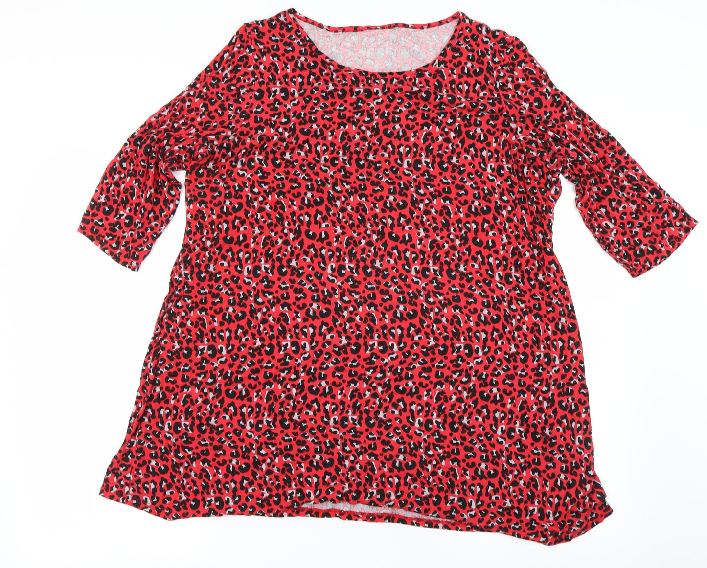 George Womens Red   Basic T-Shirt Size 20