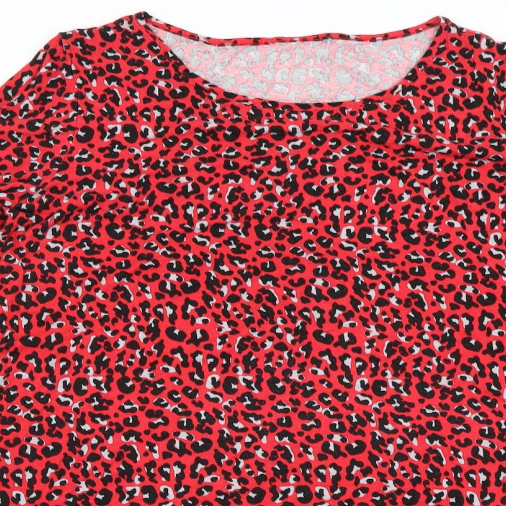 George Womens Red   Basic T-Shirt Size 20