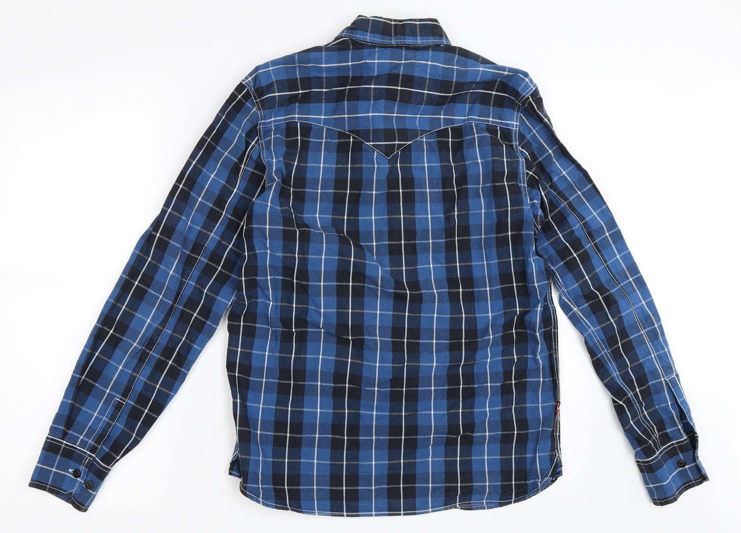 Levi's Mens Blue Check   Button-Up Size S
