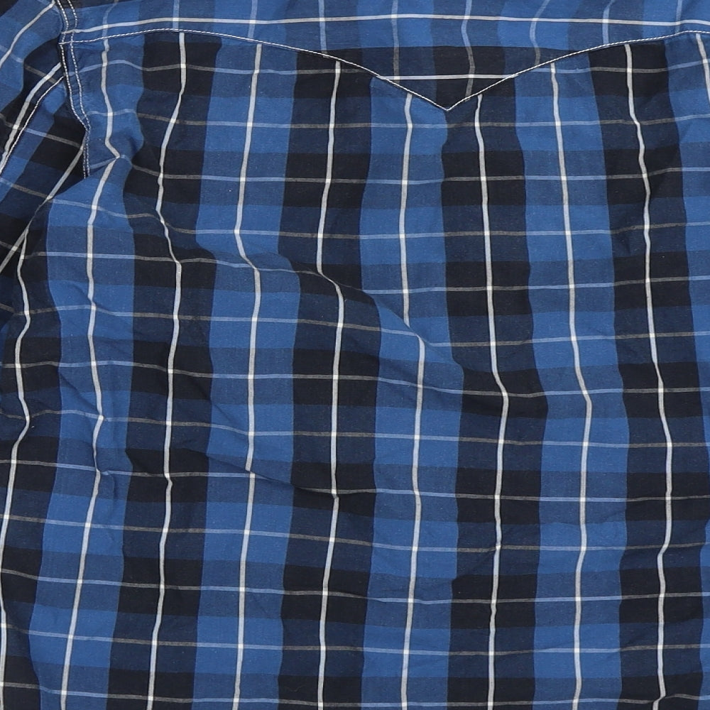 Levi's Mens Blue Check   Button-Up Size S