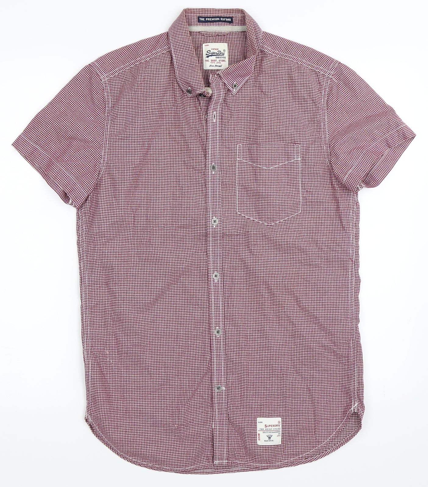 Superdry Mens Red    Button-Up Size S
