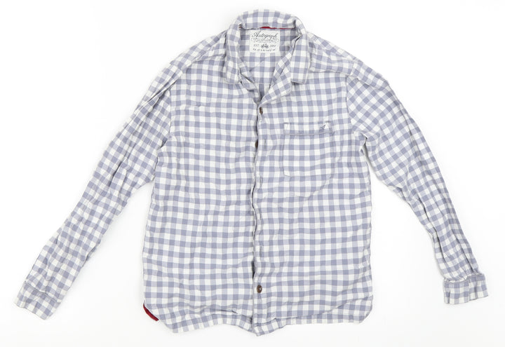 Marks and Spencer Boys Grey Basic Button-Up Size 9-10 Years