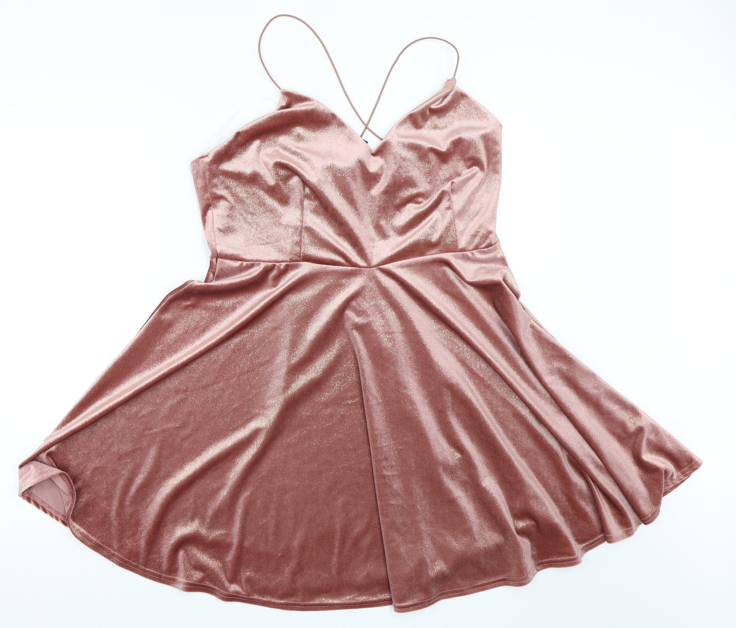 New Look Womens Pink   Skater Dress  Size 16