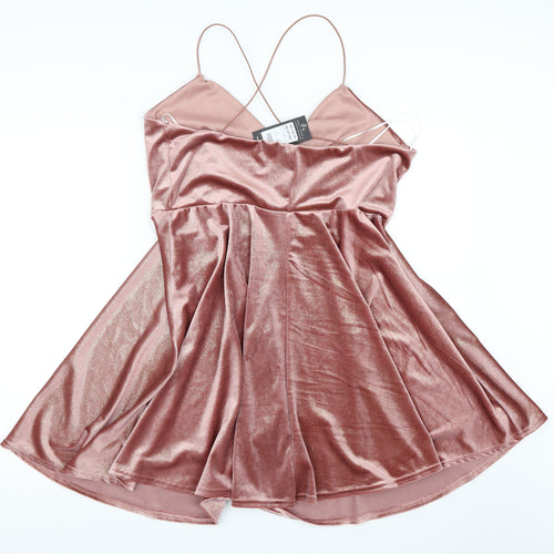 New Look Womens Pink   Skater Dress  Size 16