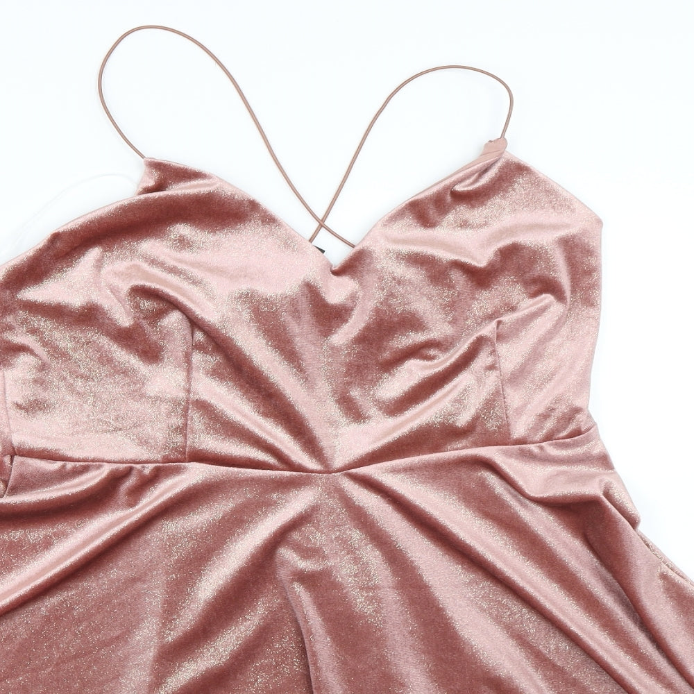 New Look Womens Pink   Skater Dress  Size 16