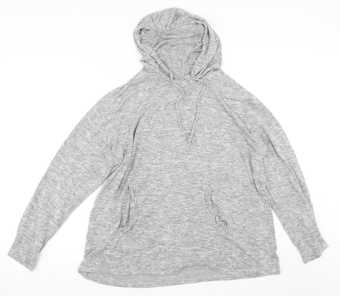 Papaya Womens Grey   Pullover Hoodie Size L