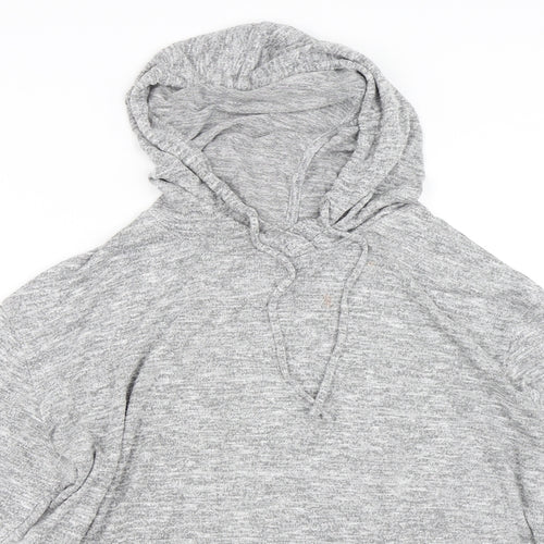 Papaya Womens Grey   Pullover Hoodie Size L