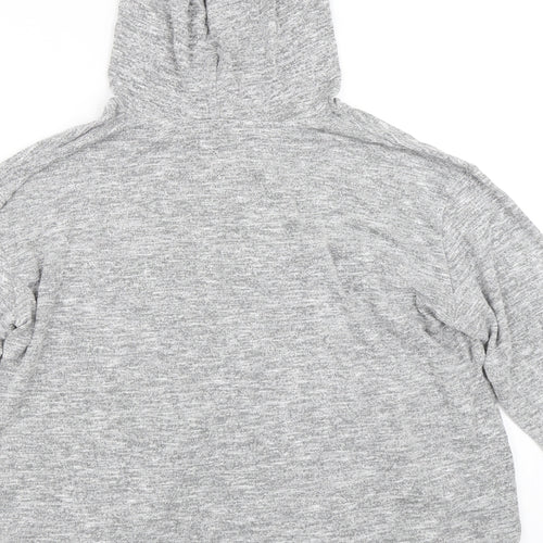 Papaya Womens Grey   Pullover Hoodie Size L