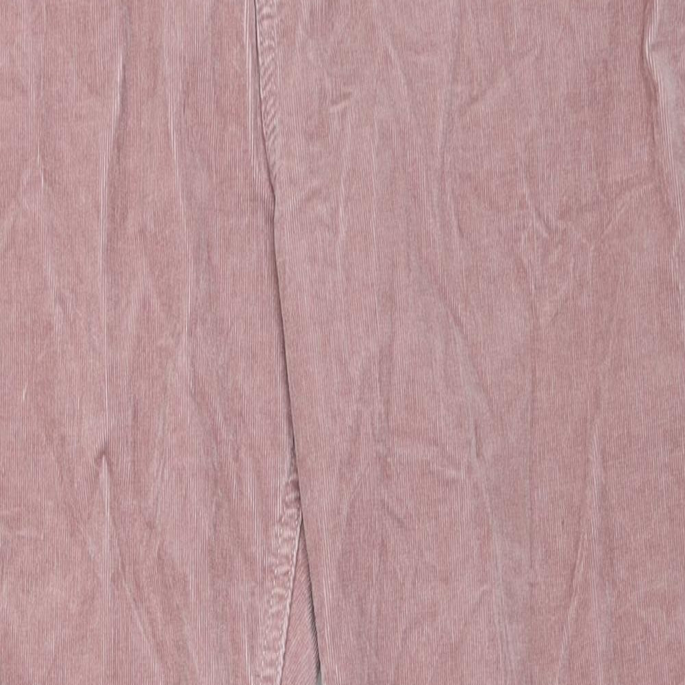 Marks and Spencer Womens Pink  Corduroy Straight Jeans Size 18 L27 in