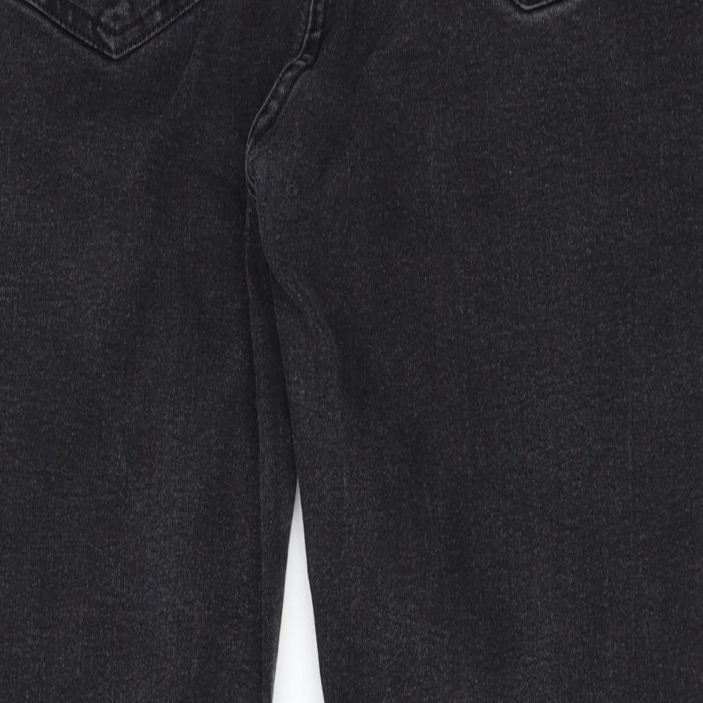 Debenhams Womens Black  Denim Straight Jeans Size 18 L28 in