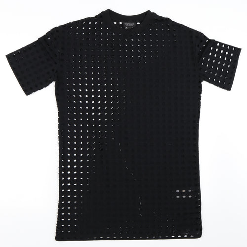Topshop Womens Black   T-Shirt Dress  Size 6