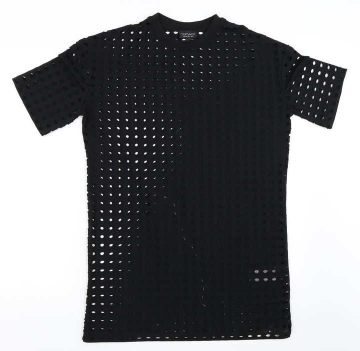 Topshop Womens Black   T-Shirt Dress  Size 6