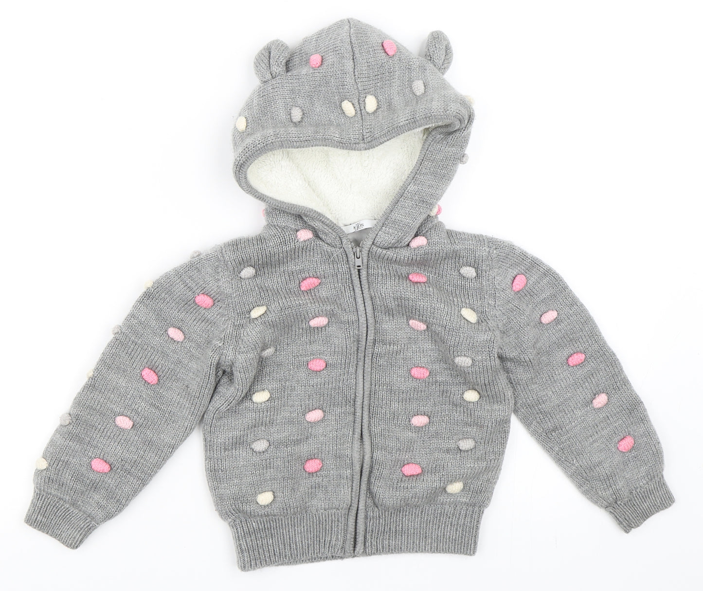 Marks and Spencer Girls Grey   Jacket  Size 3-4 Years