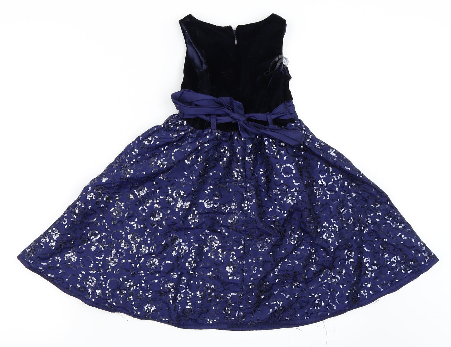 Dress to Impress Girls Blue   Skater Dress  Size 6-7 Years