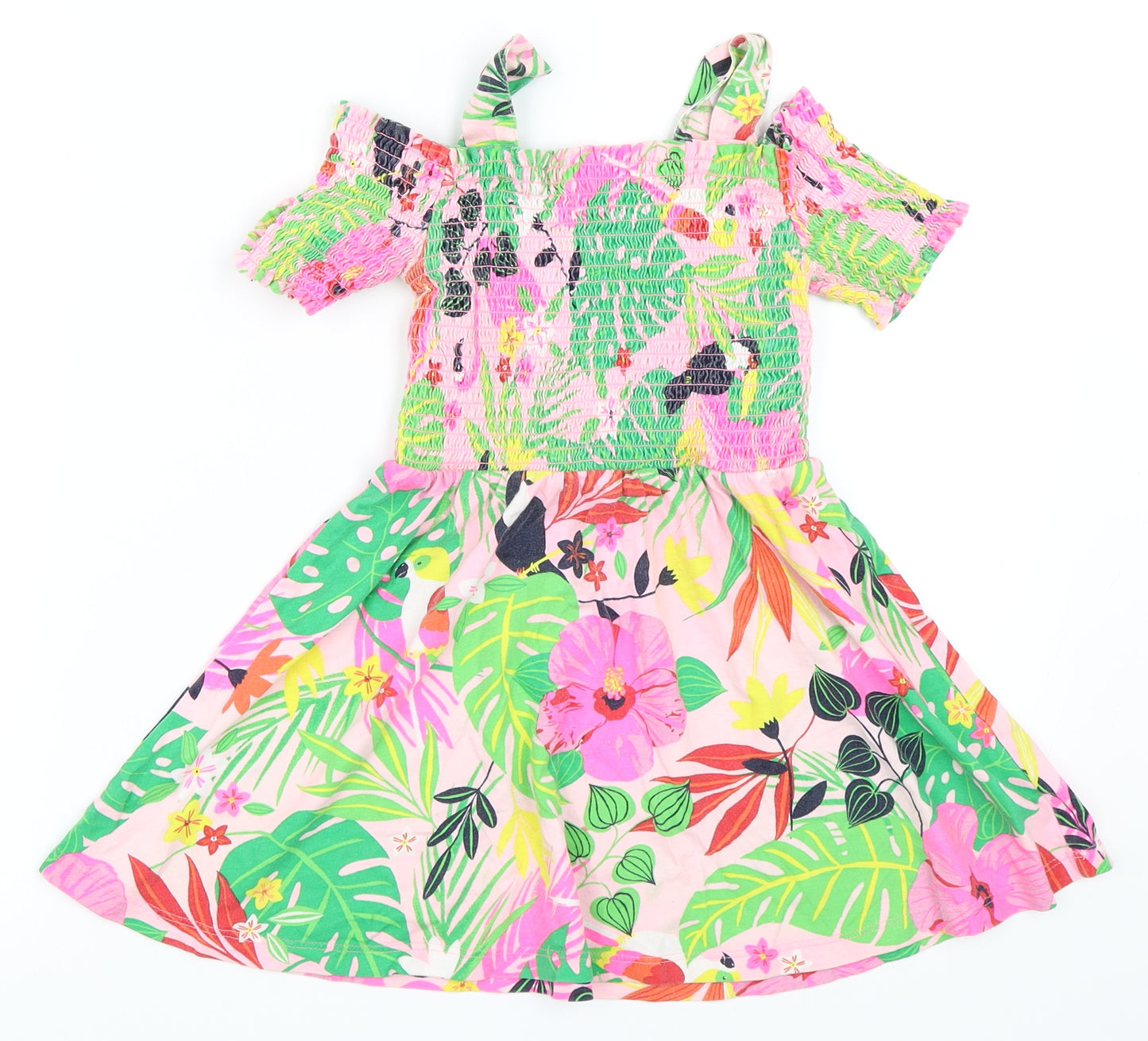 George Girls Pink   Skater Dress  Size 4-5 Years