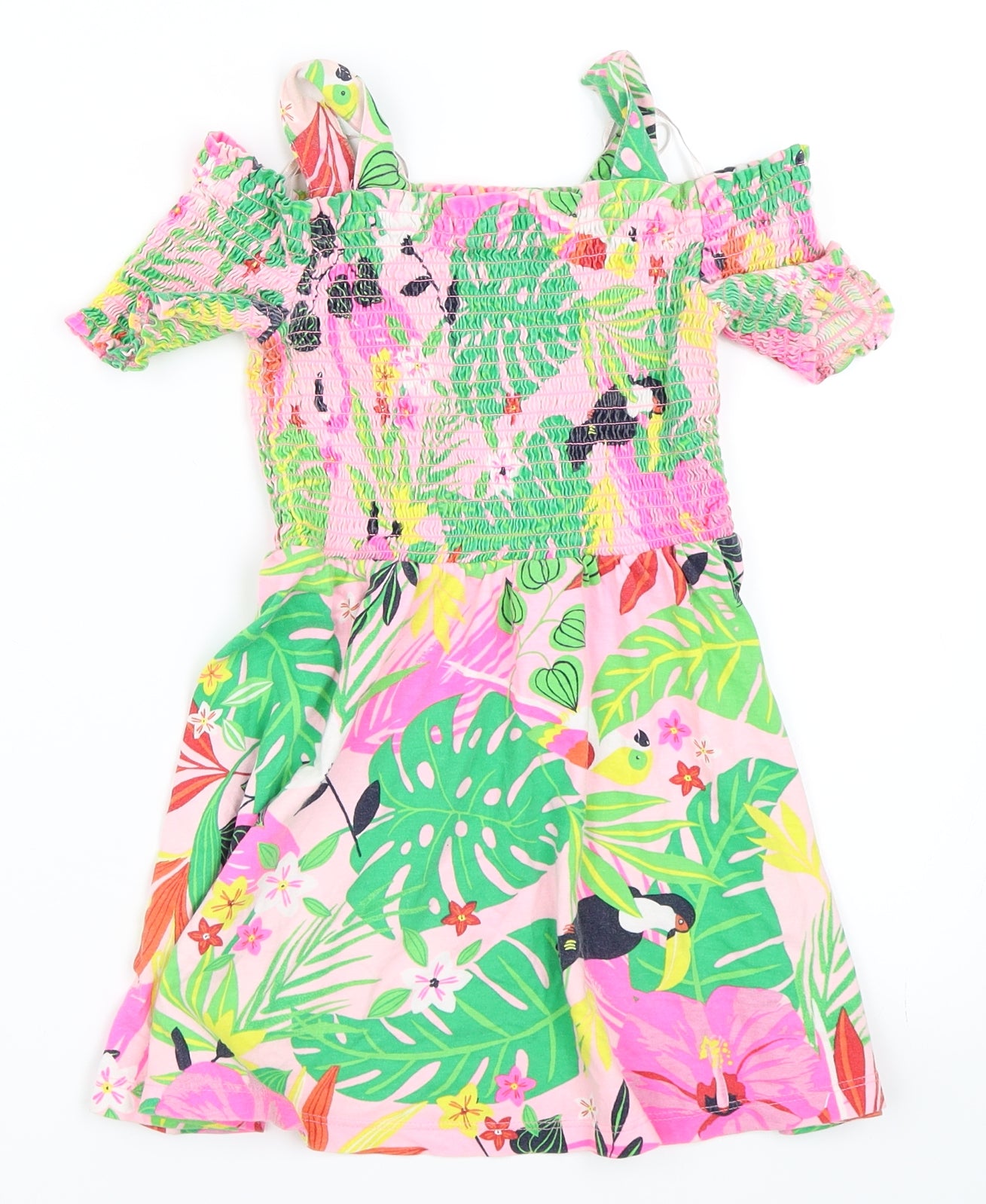 George Girls Pink   Skater Dress  Size 4-5 Years