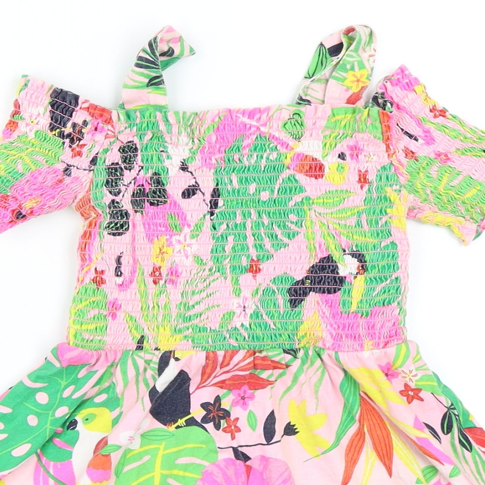 George Girls Pink   Skater Dress  Size 4-5 Years