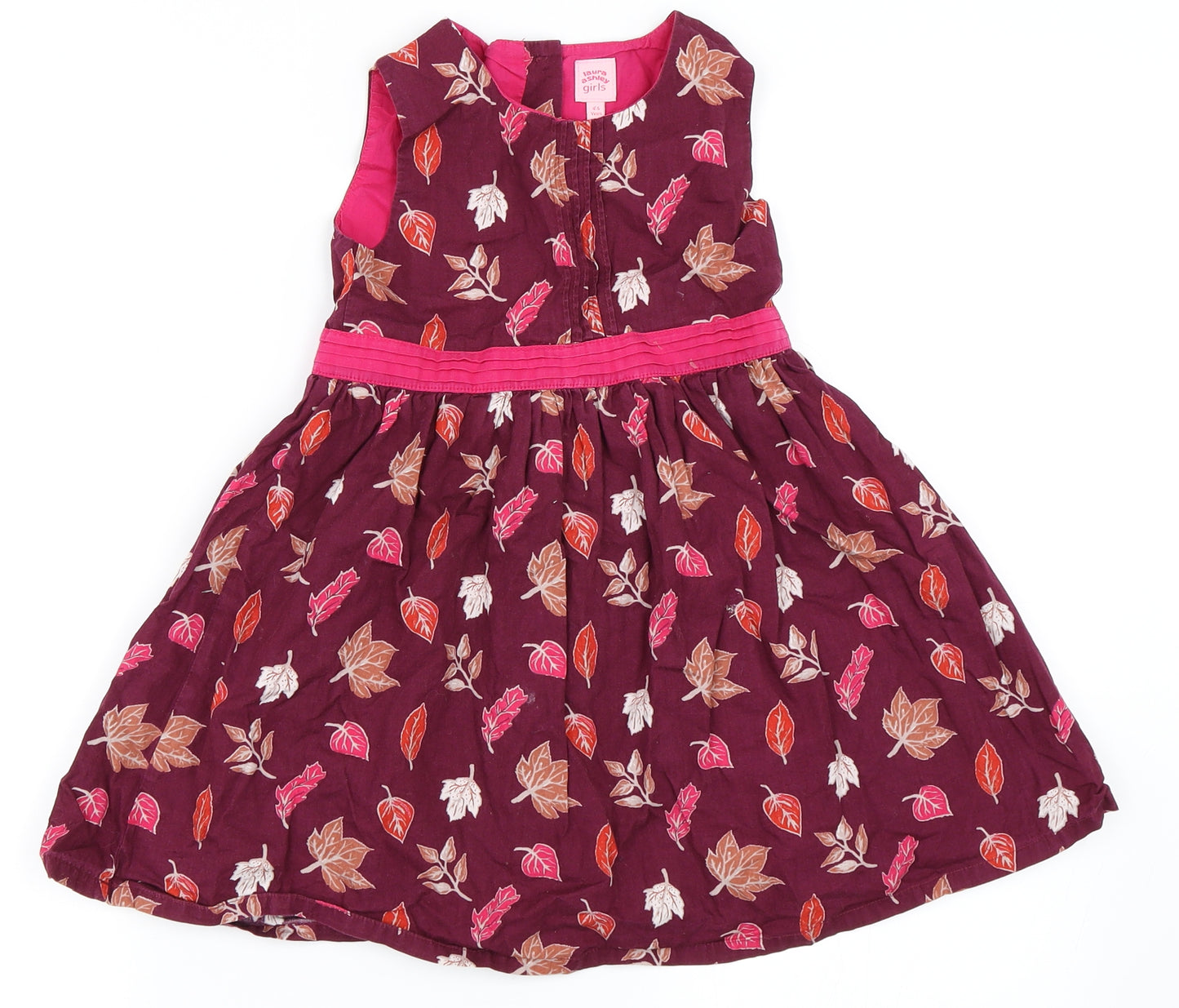 Laura Ashley Girls Purple   Skater Dress  Size 4-5 Years