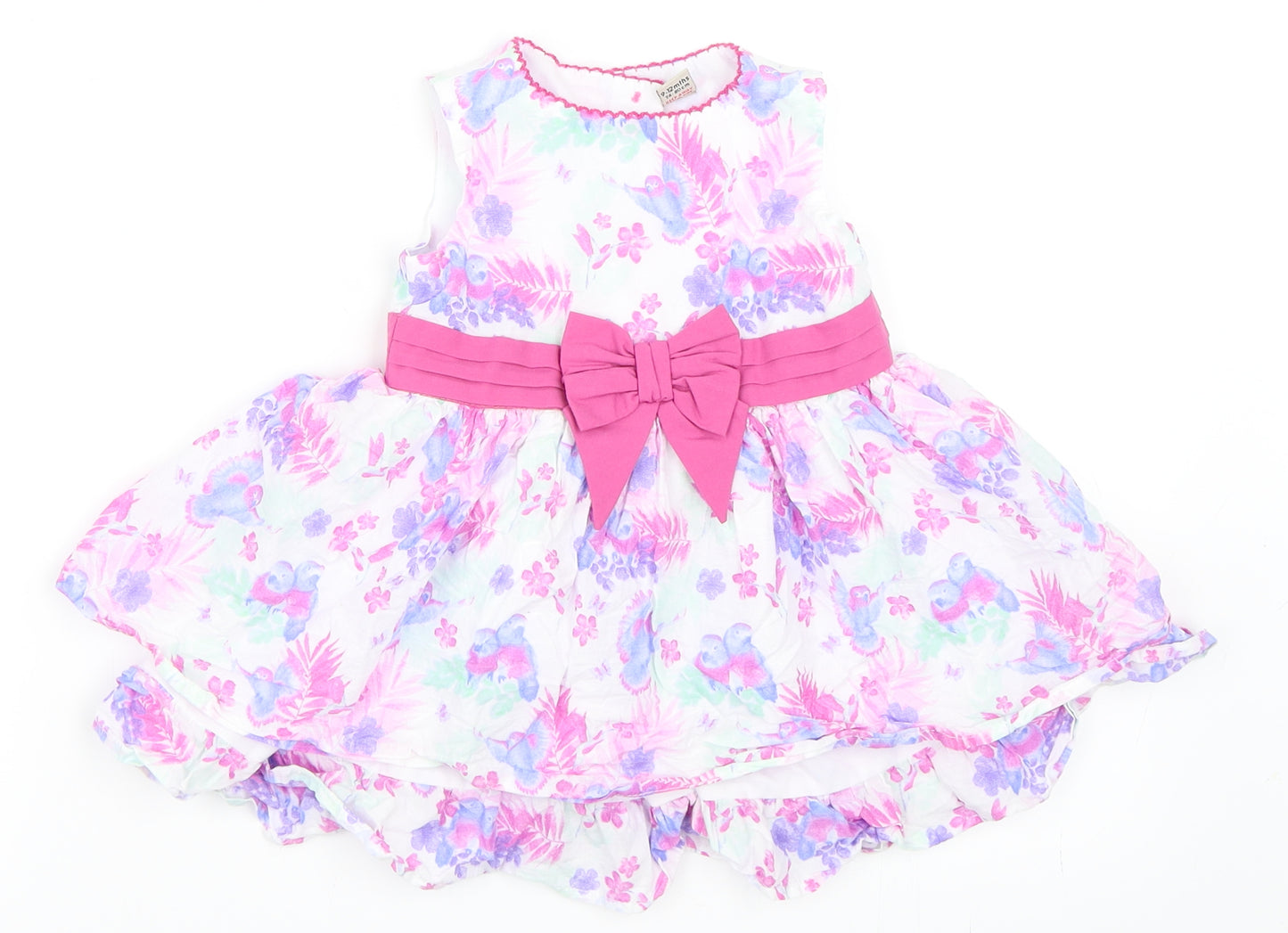 TU Girls White   Skater Dress  Size 9-12 Months
