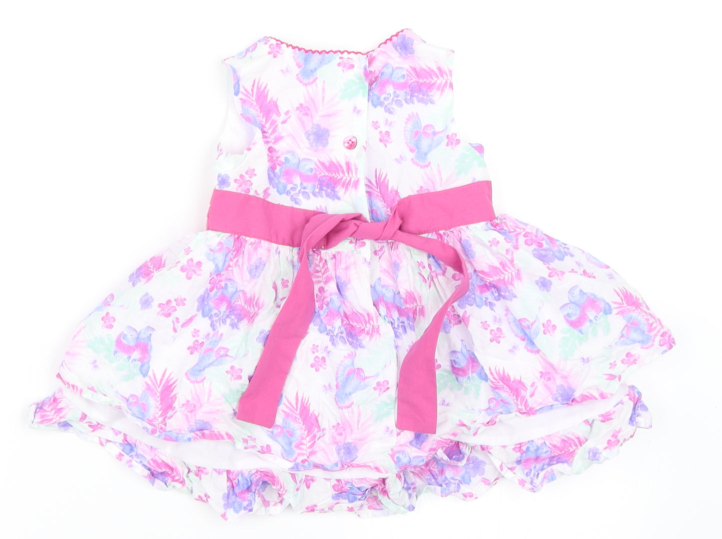 TU Girls White   Skater Dress  Size 9-12 Months