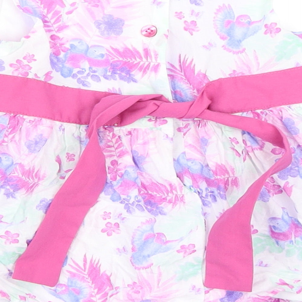 TU Girls White   Skater Dress  Size 9-12 Months