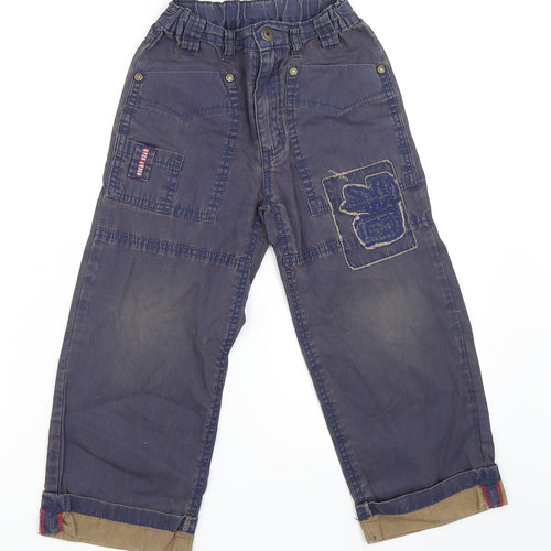 Preworn Boys Blue   Chino Trousers Size 5 Years